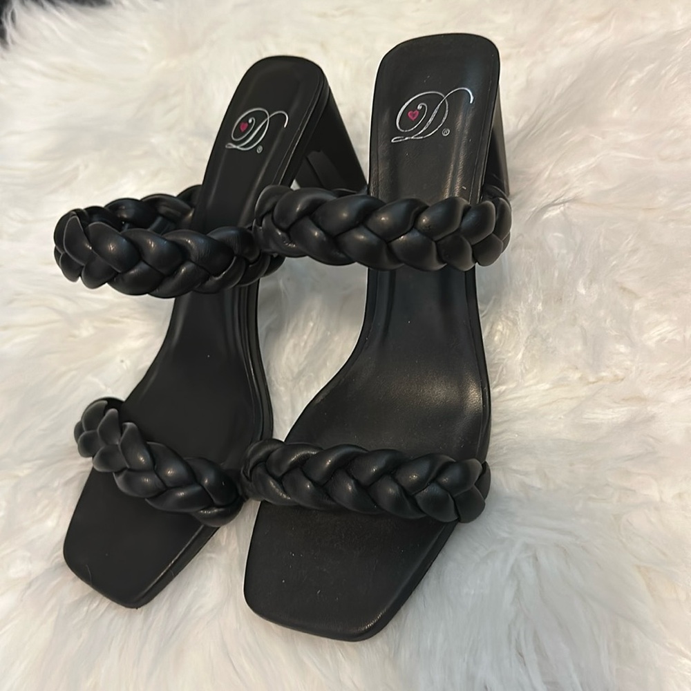 Delicious Braided Heeled Sandals